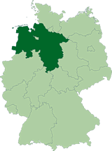 Map of Germany Showing Position of Lower Saxony [Image: wikipedia.org]