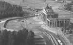 Brandenburg Gate surrounded by the Berlin Wall, 1969